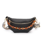 Boho style waist bag Black nz