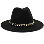 Bold felt hat Black nz
