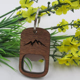 Bottle opener keyring for nature Mountains nz