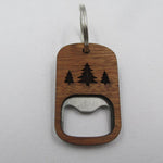 Bottle opener keyring for nature Trees nz