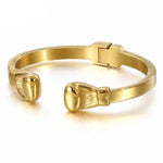 Boxing gloves bangle Gold nz