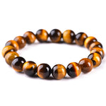 Bracelet with Tiger Eye beads 10 mm nz