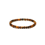 Bracelet with Tiger Eye beads 4mm nz