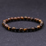 Bracelet with Tiger Eye beads 6mm nz