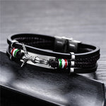 Braided leather religious bracelet nz