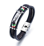Braided leather religious bracelet nz