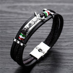 Braided leather religious bracelet nz