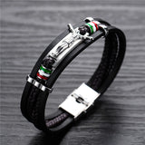 Braided leather religious bracelet nz