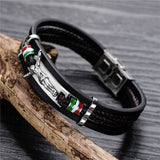 Braided leather religious bracelet nz