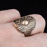 Bronze Asgardian Ring 5 (49.32 mm) nz