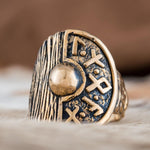 Bronze Asgardian Ring 5 (49.32 mm) nz