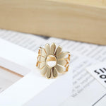 Bronze flower ring nz