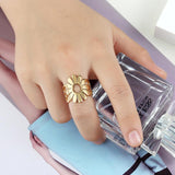 Bronze flower ring nz