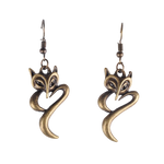 Bronze fox earrings nz