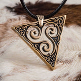 Bronze triskelion pendant nz