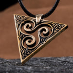 Bronze triskelion pendant nz