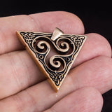 Bronze triskelion pendant nz