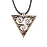 Bronze triskelion pendant nz