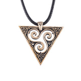 Bronze triskelion pendant nz
