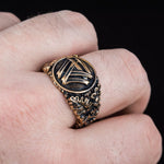 Bronze Valknut Ring 5 (49.32 mm) nz