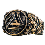 Bronze Valknut Ring 5 (49.32 mm) nz