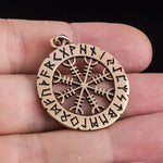 Bronze Vegvisir Pendant nz
