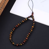 Brown beaded phone strap nz