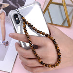 Brown beaded phone strap nz