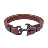 Brown cord anchor bracelet Black nz
