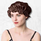 Brown silk sleep cap nz
