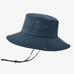 Bucket hat with adjustable drawstring Blue nz