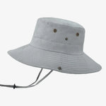 Bucket hat with adjustable drawstring Grey nz