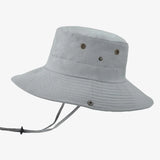 Bucket hat with adjustable drawstring Grey nz