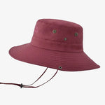Bucket hat with adjustable drawstring Red nz