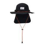 Bucket hat with protective brim Black nz