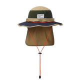 Bucket hat with protective brim Khaki green nz