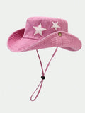Bucket hat women stars Pink nz