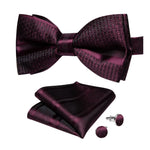 Burgundy bow tie Bordeaux Modernism nz