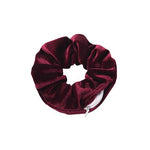 Burgundy hair scrunchie with pocket nz