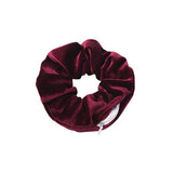 Burgundy hair scrunchie with pocket nz