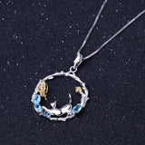 Butterfly and cat topaz necklace nz