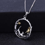 Butterfly and cat topaz necklace nz