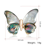 Butterfly brooch Grey nz
