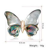 Butterfly brooch Grey nz
