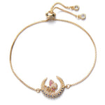 Butterfly Moon Bracelet Gold nz