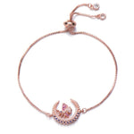 Butterfly Moon Bracelet Rose gold nz