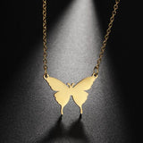 Butterfly Necklace Stainless Steel nz