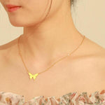 Butterfly Necklace Stainless Steel nz