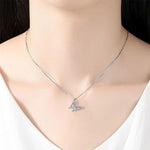 Butterfly necklace with crystal nz