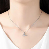 Butterfly necklace with crystal nz